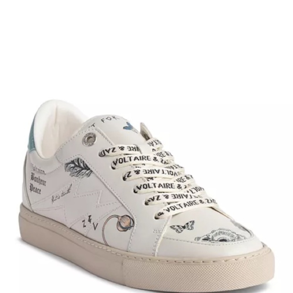 Zadig & Voltaire
Women's LA Flash Art Print Low Top Sneakers Sz 39, US 8